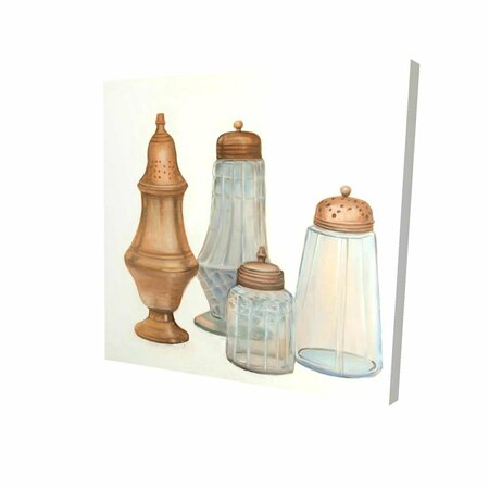 FONDO 16 x 16 in. Antique Salt & Pepper Shaker-Print on Canvas FO2790328